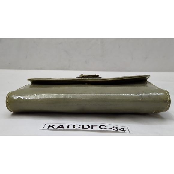 Dooney & Bourke Gray Patent Leather Checkbook Credit Card Trifold Wallet - Picture 6 of 16